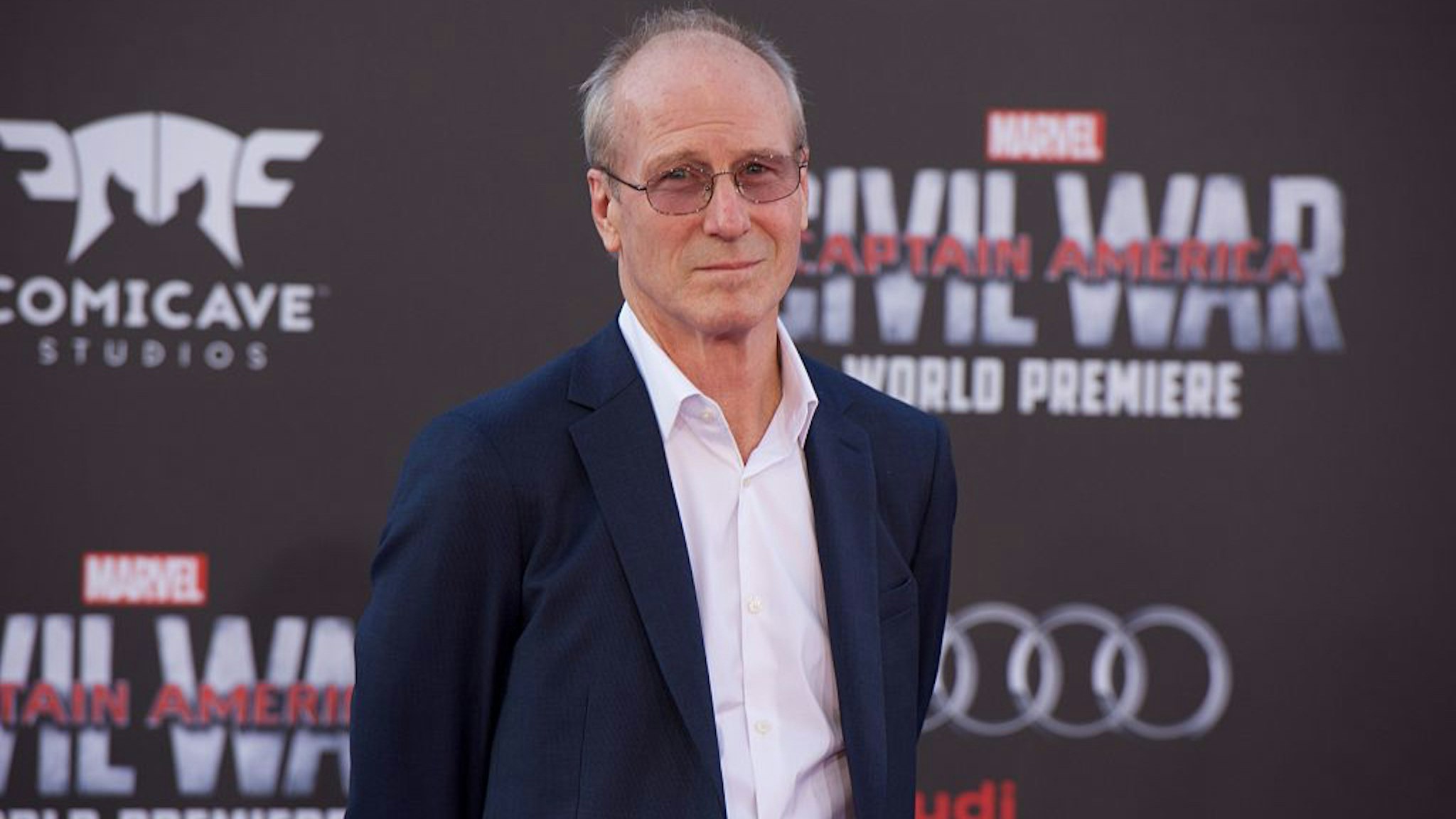 Actor William Hurt attends the Premiere Of Marvel's "Captain America: Civil War" on April 12, 2016 in Hollywood, California.