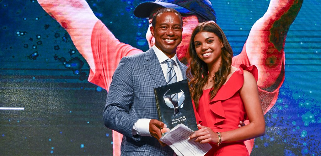 Tiger Woods Brought To Tears During Daughters Speech At Hall Of Fame Induction