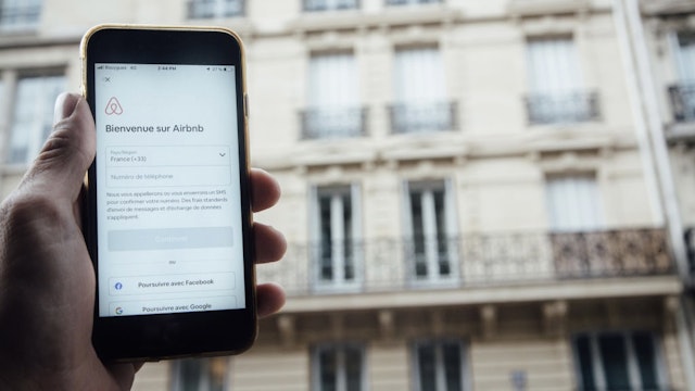France Pushes Back Against U.S. Over Digital Tax Probes The Airbnb Inc. app is displayed on a Apple Inc. smartphone near residential apartments in this arranged photograph in Paris, France, on Wednesday, June 10, 2020. France slammed the U.S. over its probe into digital taxes that are being considered by a number of countries, saying it contradicts Washingtons call for unity among leading economies. Photographer: Cyril Marcilhacy/Bloomberg via Getty Images Bloomberg / Contributor