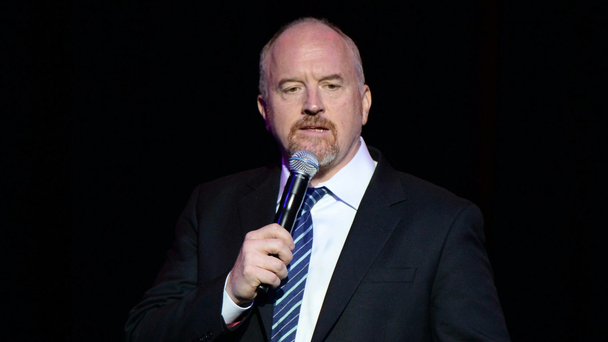 Louis C.K. performs on stage as The New York Comedy Festival and The Bob Woodruff Foundation present the 10th Annual Stand Up for Heroes event at The Theater at Madison Square Garden on November 1, 2016 in New York City.