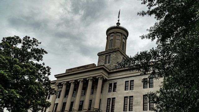 Tennessee State Capitol - stock photo Tennessee State Capitol Building in Nashville, TN on a cloudy day ReDunnLev via Getty Images