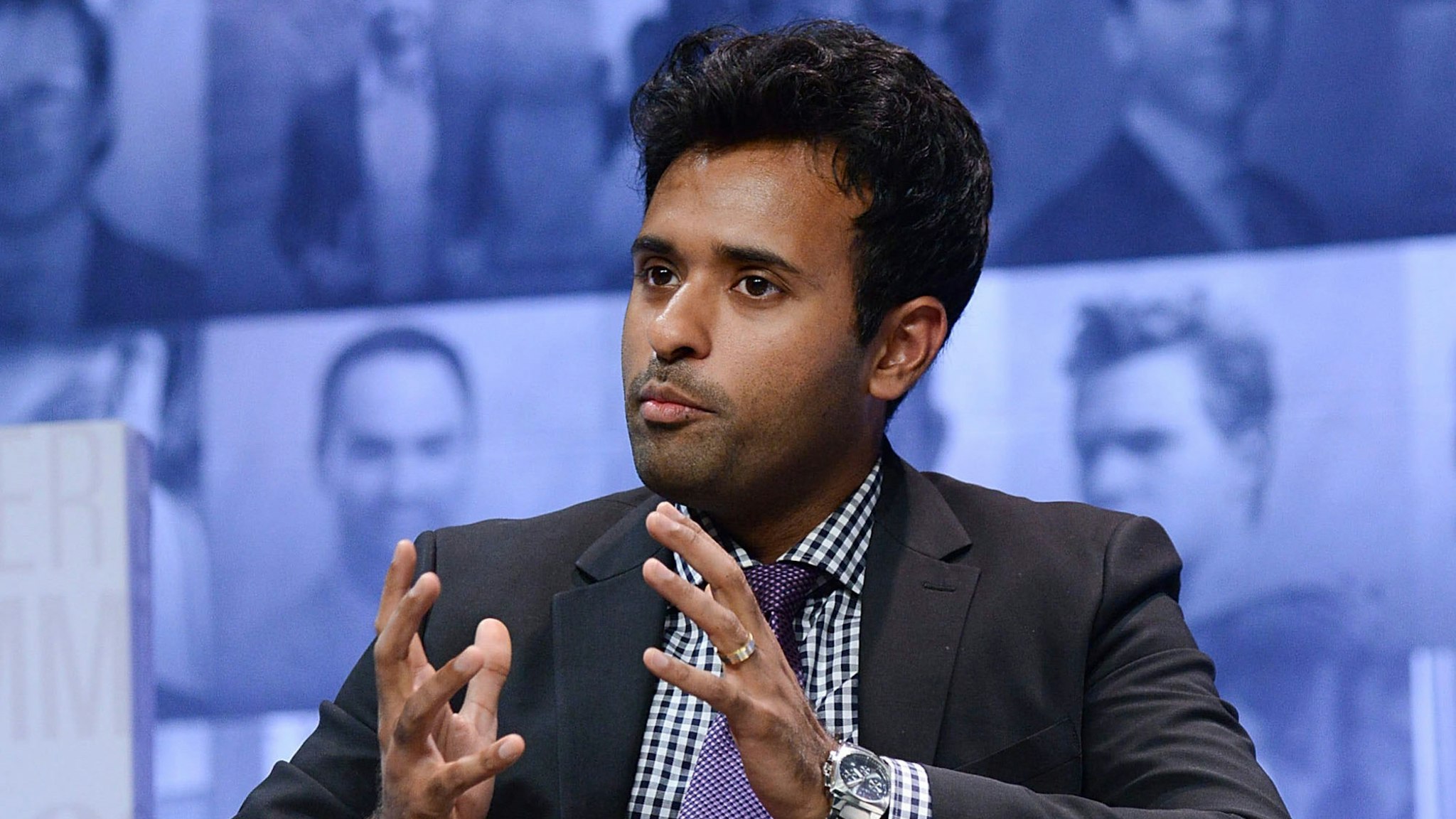 Vivek Ramaswamy, Founder & CEO of Rolvant Sciences speaks at Forbes Under 30 Summit at Pennsylvania Convention Center on October 5, 2015 in Philadelphia, Pennsylvania.