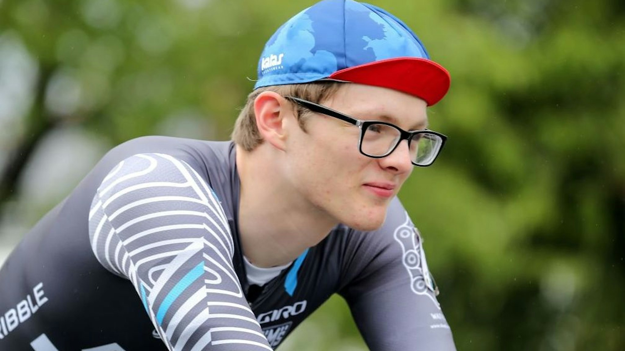 Zach Bridges prepares to race in stage 5 of the Junior tour of Wales on August 26, 2018 in Abergavenny, Wales, United Kingdom. In October 2020 Zach Bridges the 19-year-old, from Cwmbran in Wales, came out as transgender and now identifies as Emily Bridges.