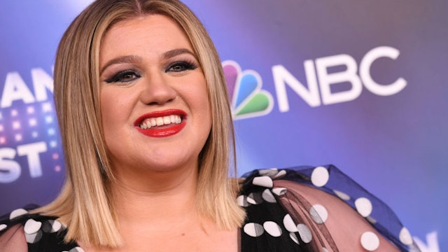 Kelly Clarkson attends the premiere of NBC's "American Song Contest" at The Lot at Universal Studios Hollywood on March 21, 2022 in Universal City, California.