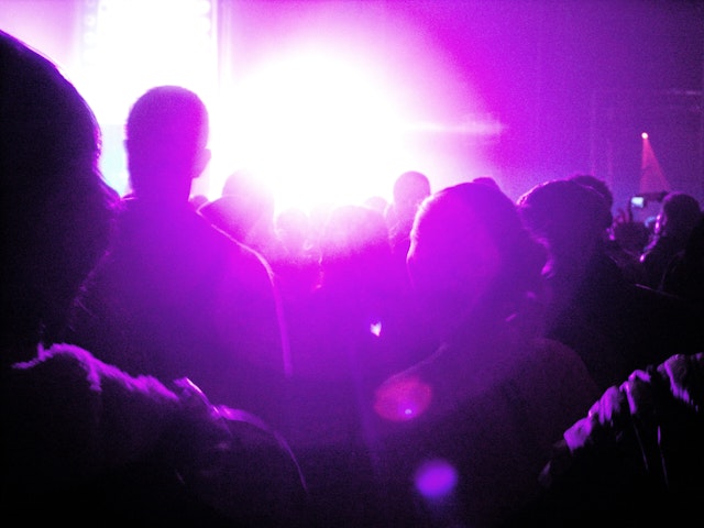 Crowd at a disco