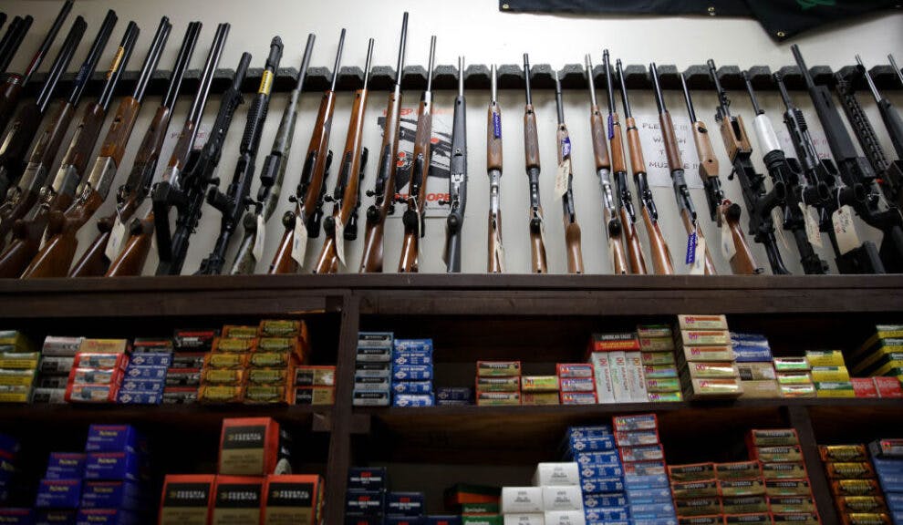 WASHINGTON, USA - MARCH 17: Weapons on display at a gun shop in Washington, DC, United States as gun and ammunition sales in the U.S. have skyrocketed as the coronavirus (COVID-19) pandemic spread across the country.