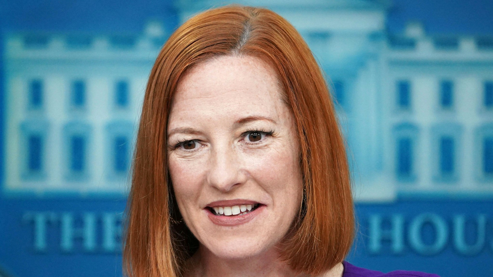 White House Press Secretary Jen Psaki speaks during the daily briefing in the Brady Briefing Room of the White House in Washington, DC, on April 5, 2022.