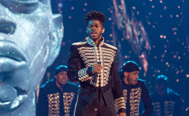 Lil Nas X performs onstage during the 64th annual GRAMMY awards on April 03, 2022 in Las Vegas, Nevada