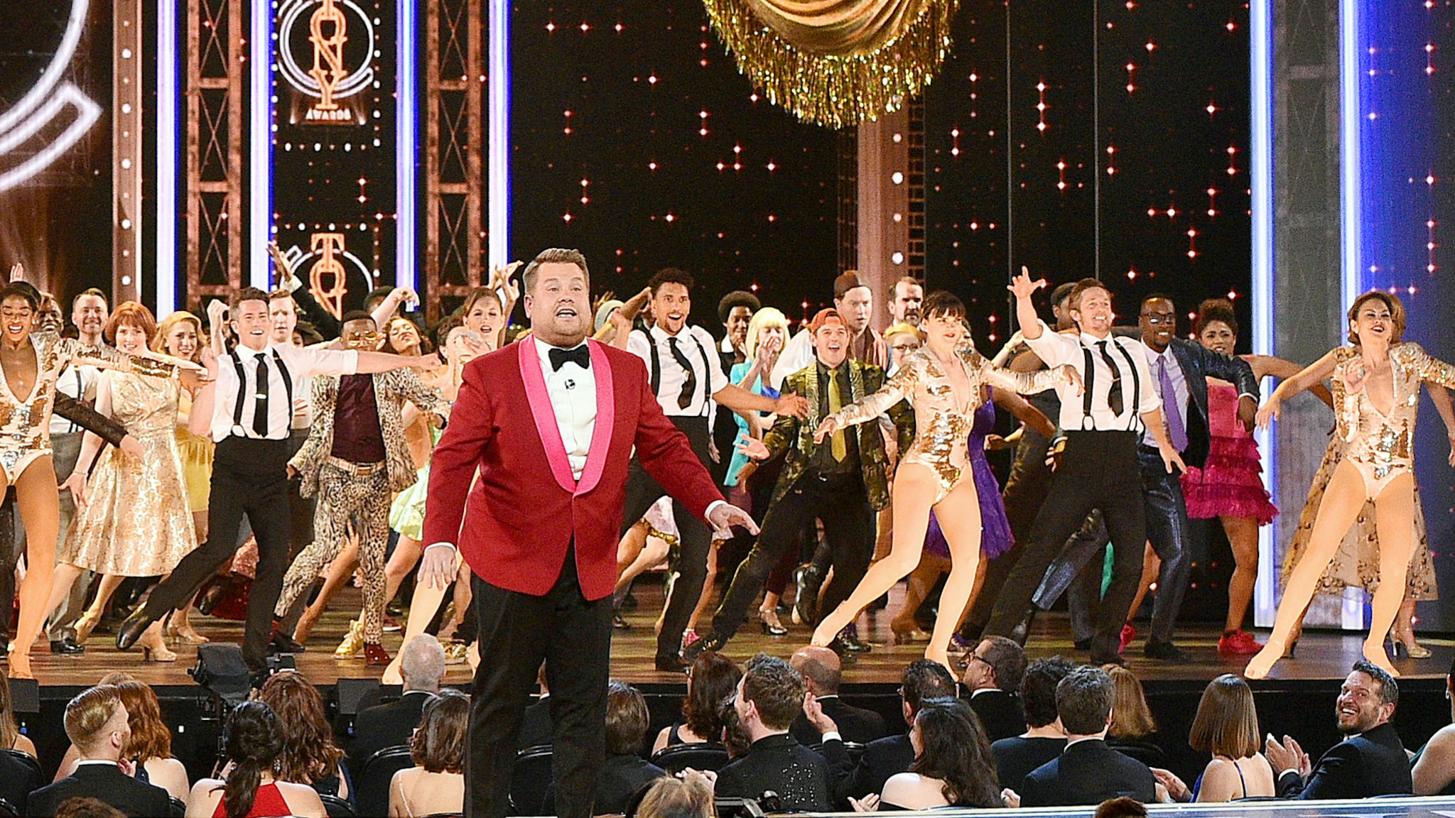 James Corden performs onstage during the 2019 Tony Awards at Radio City Music Hall on June 9, 2019 in New York City.