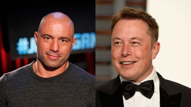 BEVERLY HILLS, CA - FEBRUARY 22: CEO of Tesla and Space X Elon Musk attends the 2015 Vanity Fair Oscar Party hosted by Graydon Carter at Wallis Annenberg Center for the Performing Arts on February 22, 2015 in Beverly Hills, California. JOE ROGAN QUESTIONS EVERYTHING -- Season:1 -- Pictured: Joe Rogan --