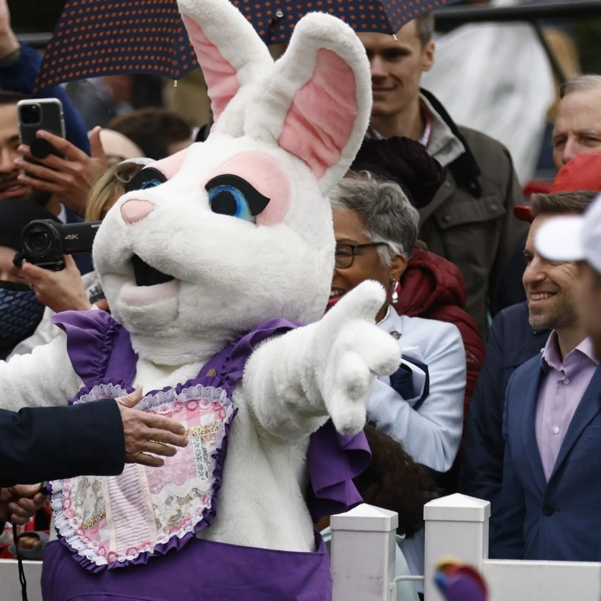 WATCH: Easter Bunny Blocks Joe Biden From Commenting On Foreign Policy
