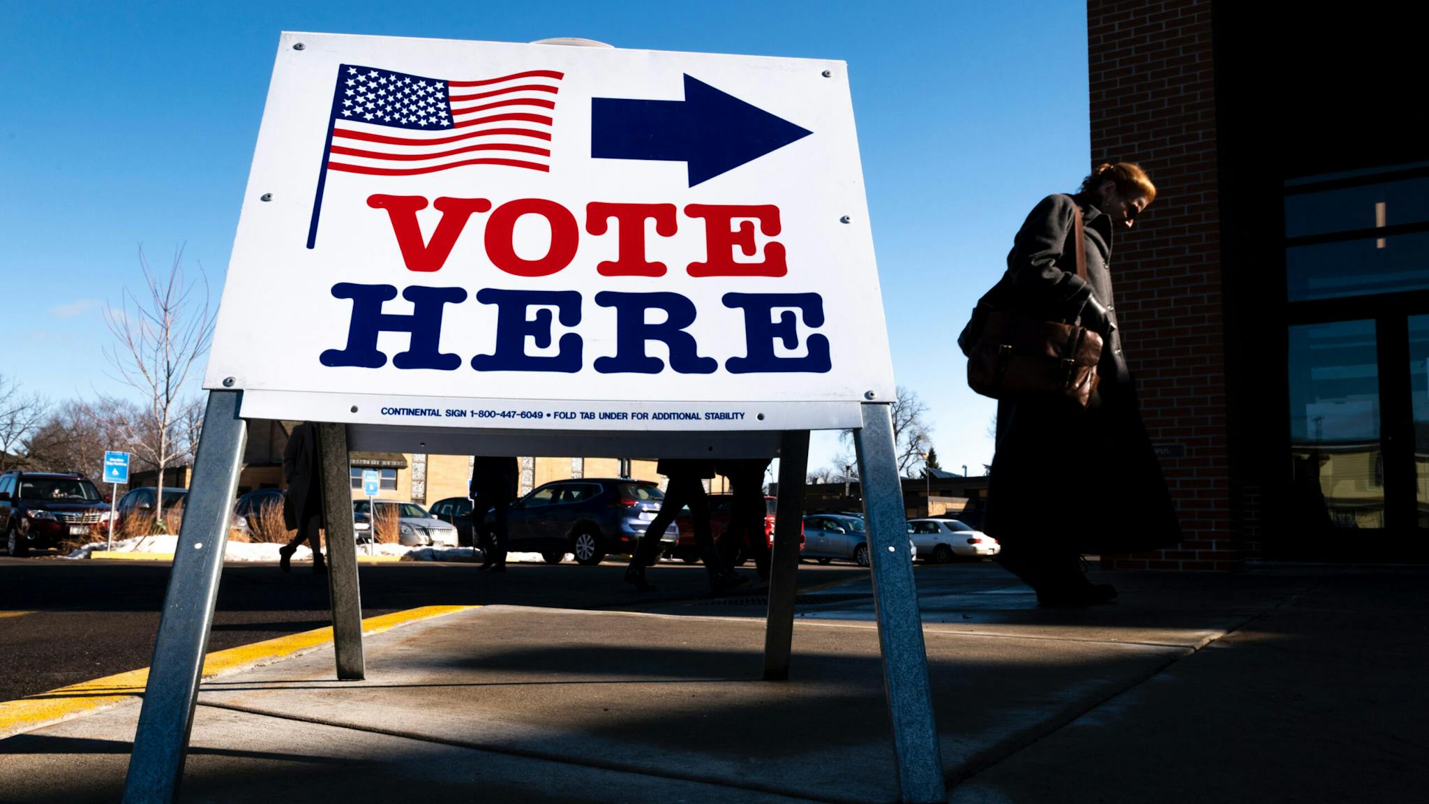 Voting A voter arrives at a polling place on March 3, 2020 in Minneapolis, Minnesota.