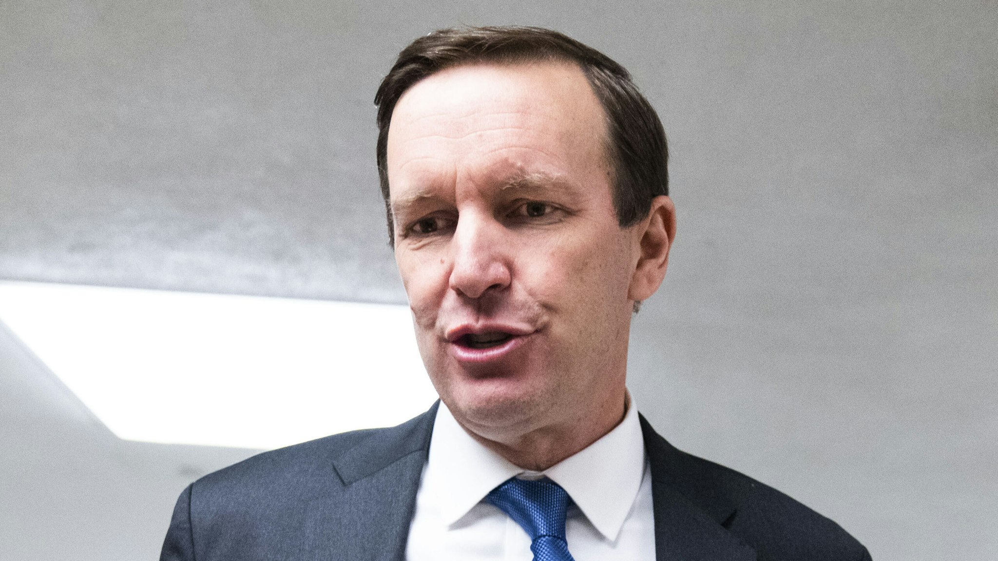 UNITED STATES - MAY 24: Sen. Chris Murphy, D-Conn., is seen in the U.S. Capitol before the senate luncheons on Tuesday, May 24, 2022.