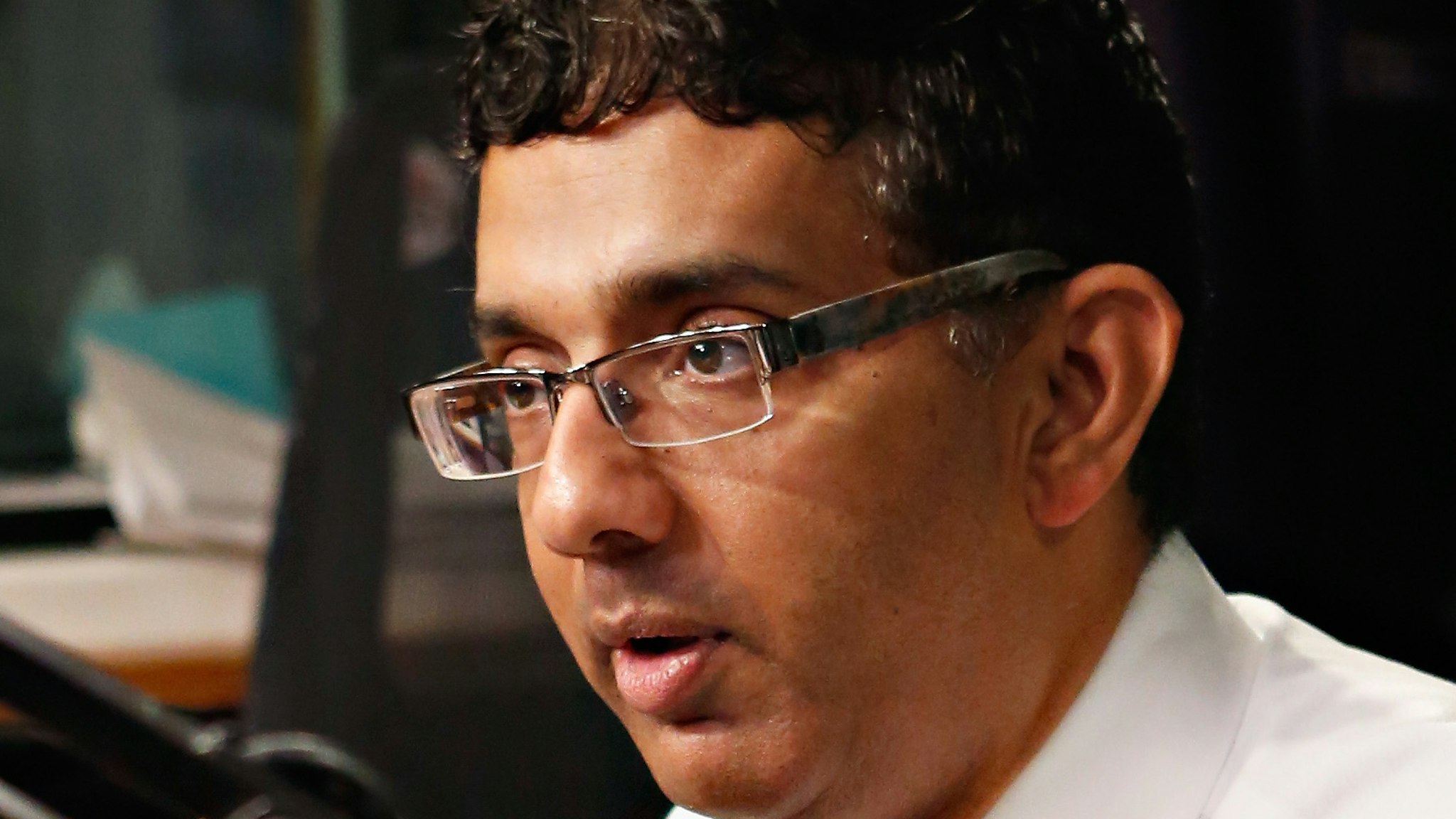 Author/ director Dinesh D'Souza visits 'The Opie & Anthony Show' at the SiriusXM Studio on September 27, 2012 in New York City.