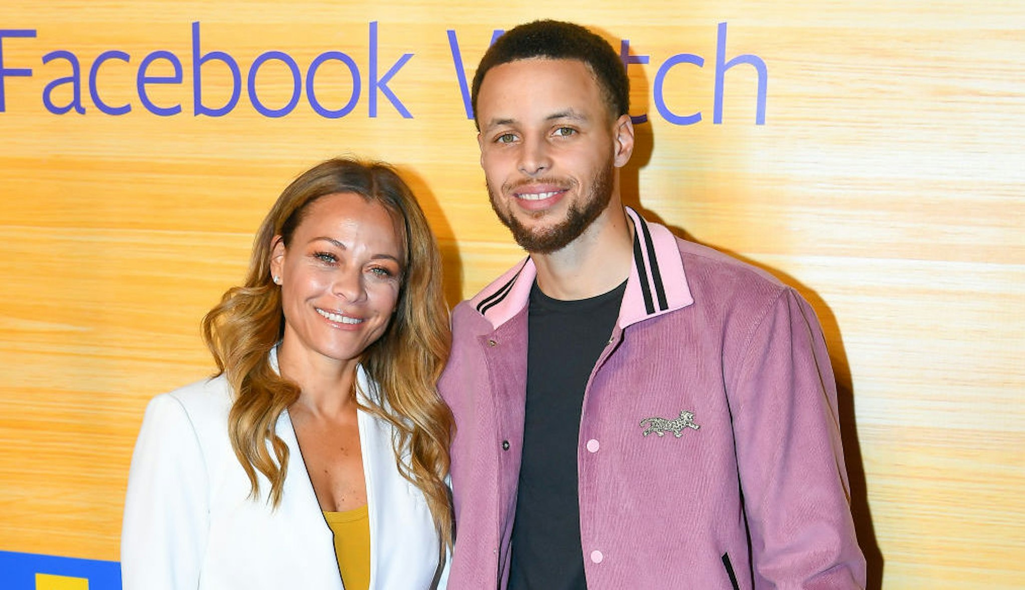 Sonya Curry and NBA Player Stephen Curry of the Golden State Warriors attend the "Stephen Vs The Game" Facebook Watch Preview at 16th Street Station on April 1, 2019 in Oakland, California.