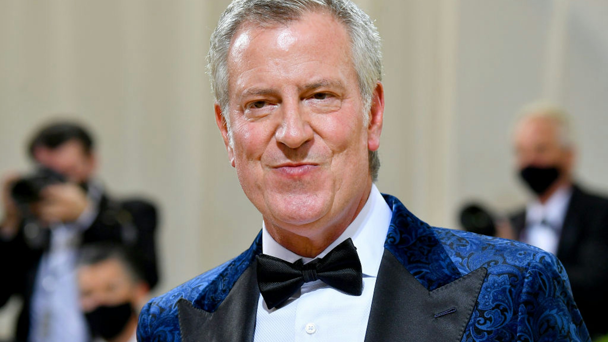 New York City mayor Bill de Blasio attends The 2021 Met Gala Celebrating In America: A Lexicon Of Fashion at Metropolitan Museum of Art on September 13, 2021 in New York City.