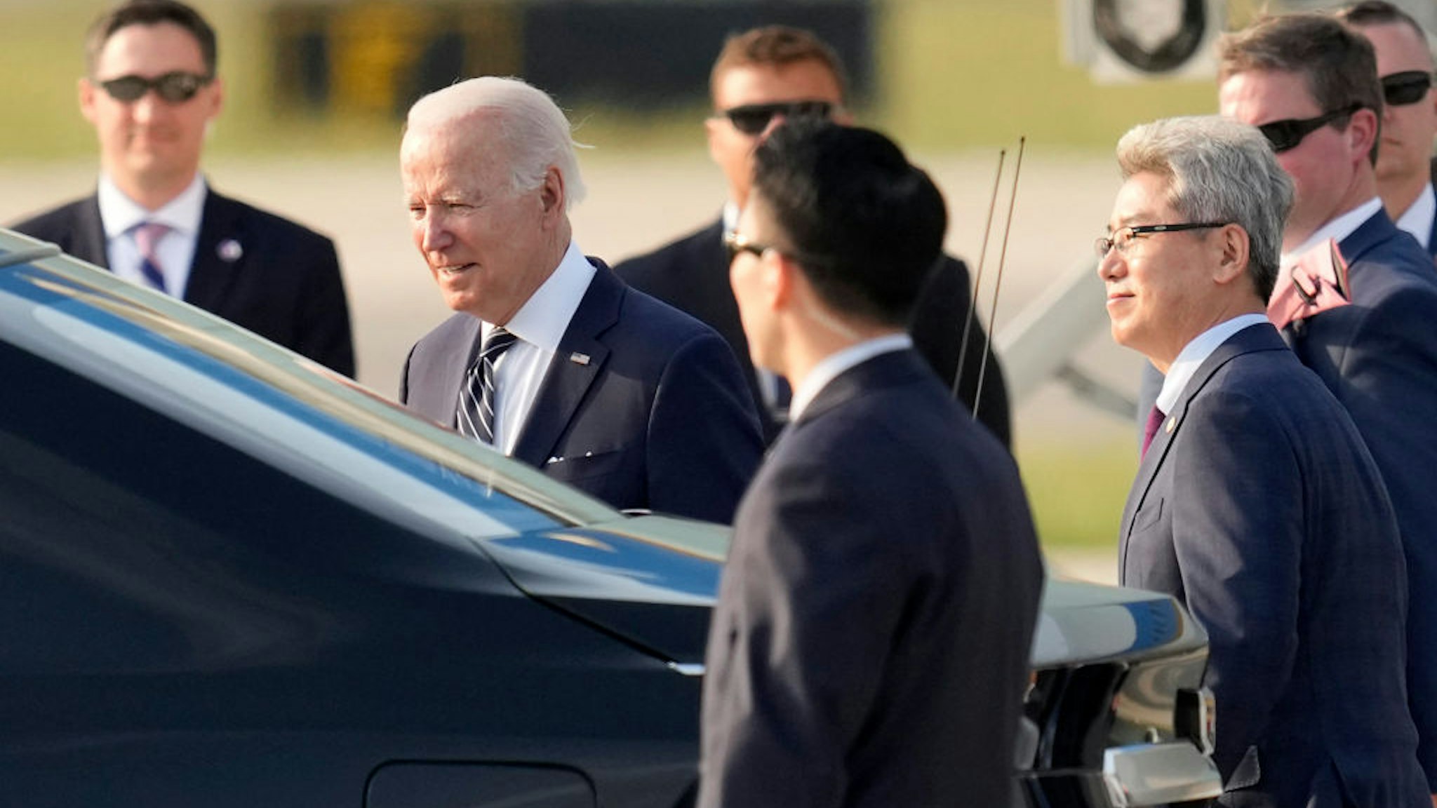 As President Biden arrived in South Korea, two Secret Service employees were being sent home after a booze-fueled incident