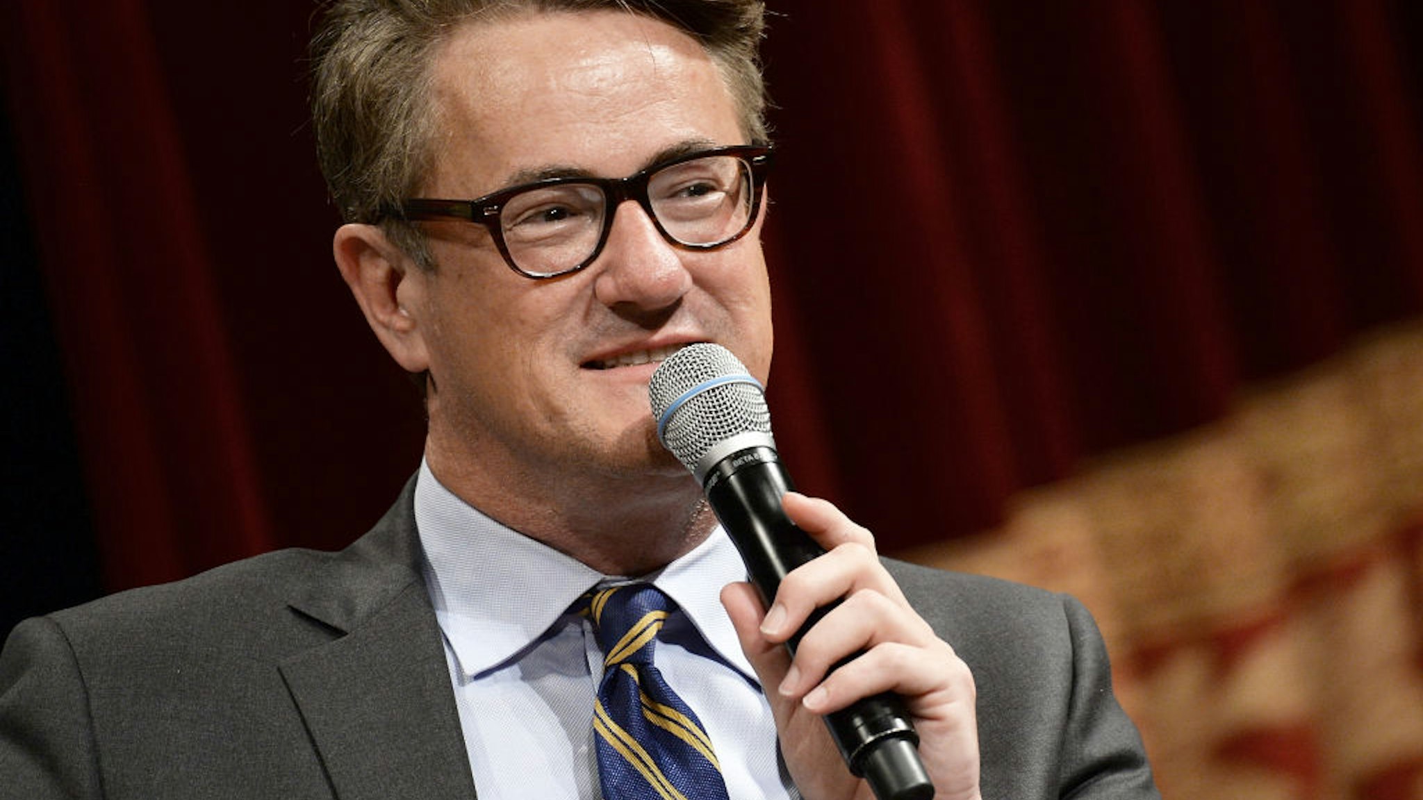 WASHINGTON, DC - JULY 12: Joe Scarborough takes part in "The David Rubenstein Show: Peer-To-Peer Conversations" at The National Archives on July 12, 2017 in Washington, DC. (Photo by Shannon Finney/WireImage)