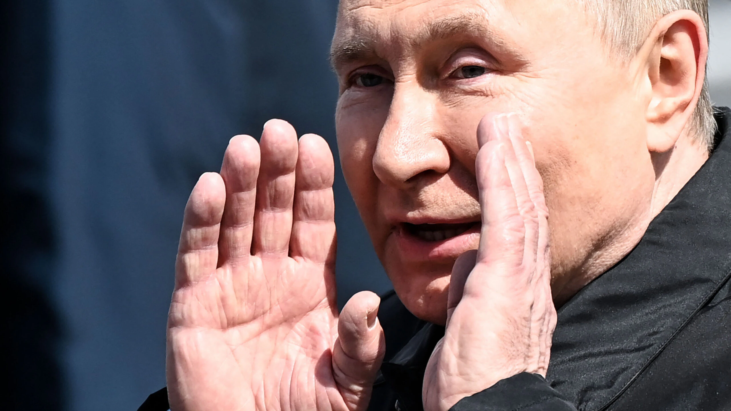 Russian President Vladimir Putin leaves Red Square after the Victory Day military parade in central Moscow on May 9, 2022. - Russia celebrates the 77th anniversary of the victory over Nazi Germany during World War II.