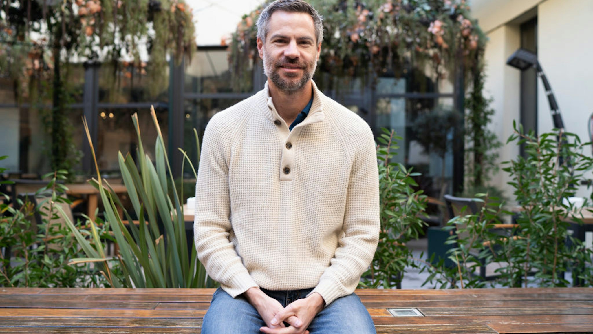 The American writer environmental policies, Michael Shellenberger poses during the session of portraits in Madrid, Spain. February 25, 2019