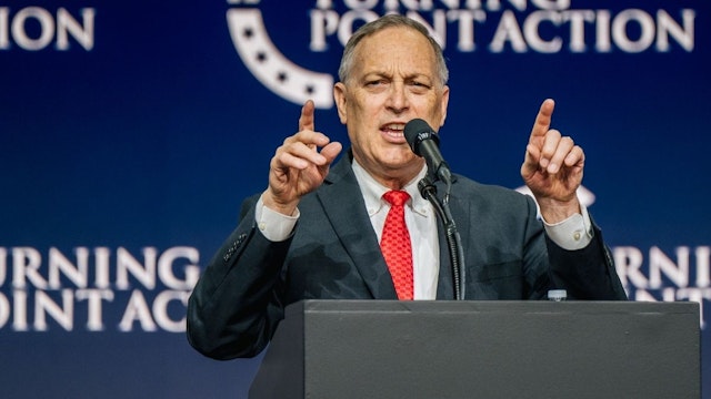 Arizona Congressman Andy Biggs speaks during the Rally To Protect Our Elections conference on July 24, 2021 in Phoenix, Arizona.