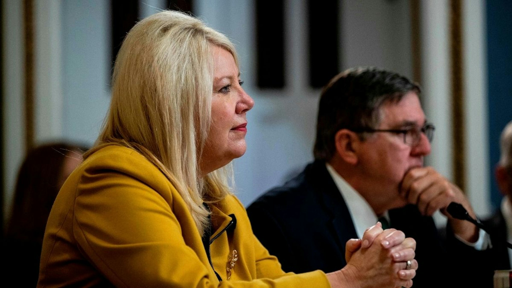 Rep. Debbie Lesko (R-AZ) speaks during a House Rules Committee hearing on the impeachment against President Donald Trump, December 17, 2019, on Capitol Hill in Washington, DC.