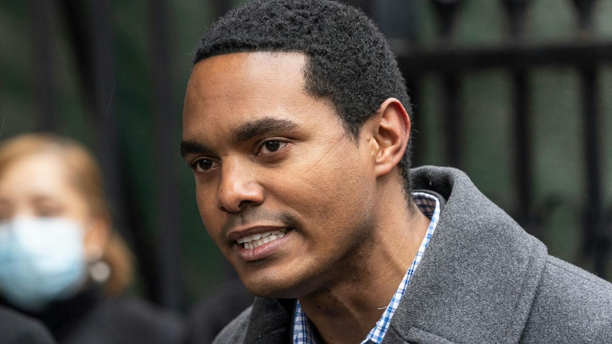 Ritchie Torres NEW YORK, UNITED STATES - 2022/01/09: U. S. Representative Ritchie Torres speaks during press conference with U. S. Senator Charles Schumer outside of Bellevue Hospital. Senator Schumer announced while joined by mayor Eric Adams, Representative Ritchie Torres and city medical officials that FEMA (Federal Emergency Management Agency) will deliver additional $1 billion to COVID-ravaged city hospitals to help to continue to meet demands and costs, while ensuring critical care and services. (