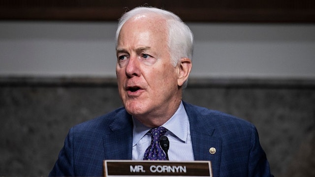 Sen. John Cornyn (R-TX) speaks during a Senate Judiciary Subcommittee on Border Security and Immigration hearing on Capitol Hill on December 16, 2020 in Washington, DC.