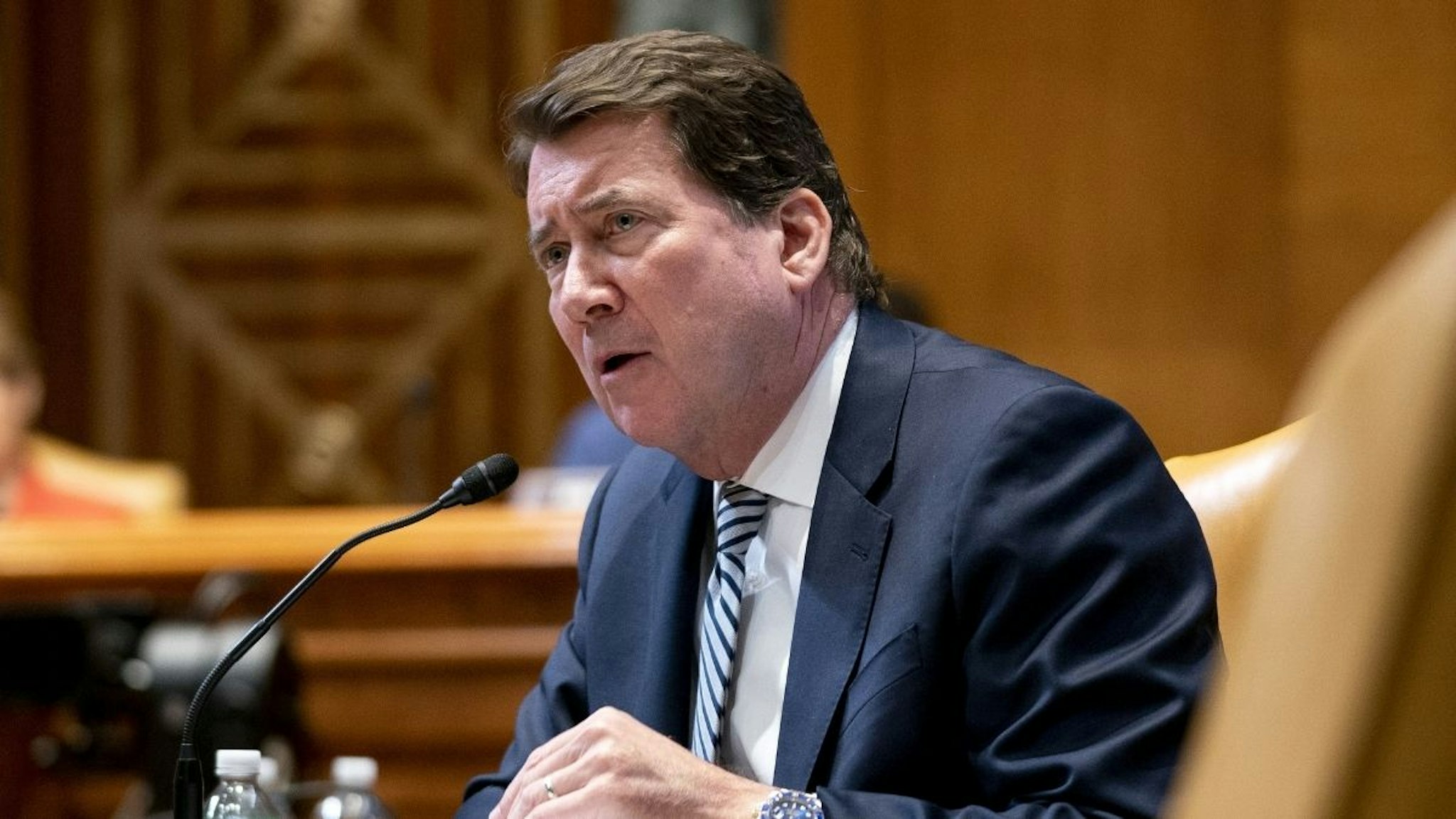Senator Bill Hagerty, a Republican from Tennessee, speaks during a Senate Appropriations Subcommittee hearing in Washington, D.C., U.S., on Tuesday, April 26, 2022.