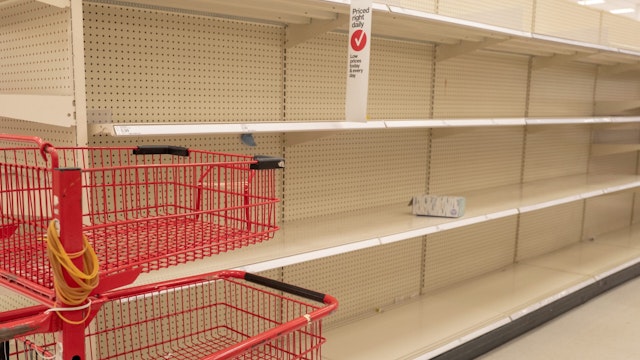 shelves at Target