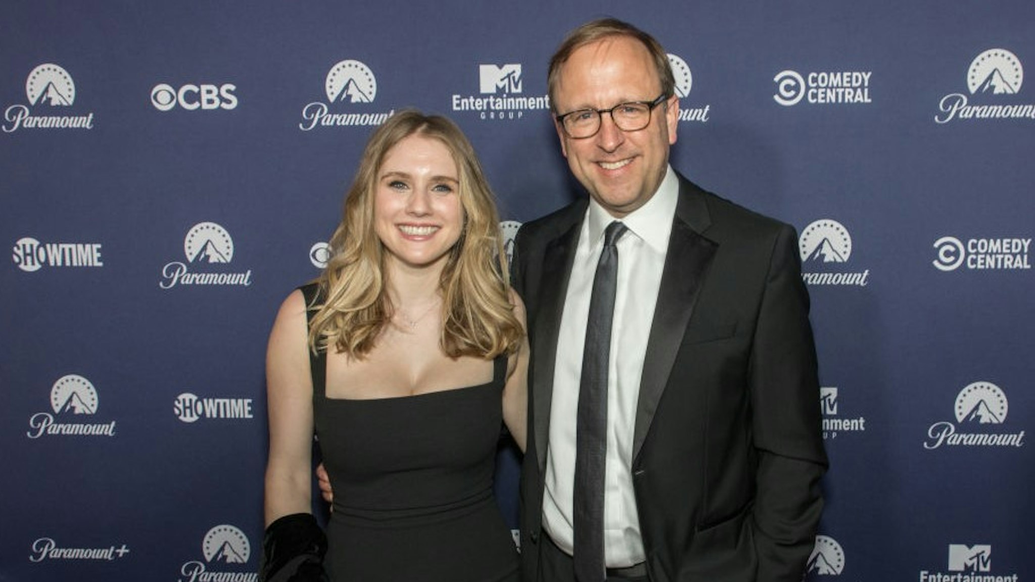 WASHINGTON, DC - APRIL 30: Jonathan Karl and guest attend Paramount’s White House Correspondents’ Dinner after party at the Residence of the French Ambassador on April 30, 2022 in Washington, DC. (Photo by