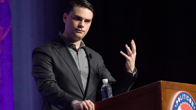 LOS ANGELES, CA - OCTOBER 21: Ben Shapiro speaks onstage at Politicon 2018 at Los Angeles Convention Center on October 21, 2018 in Los Angeles, California. (Photo by Michael S. Schwartz/Getty Images)