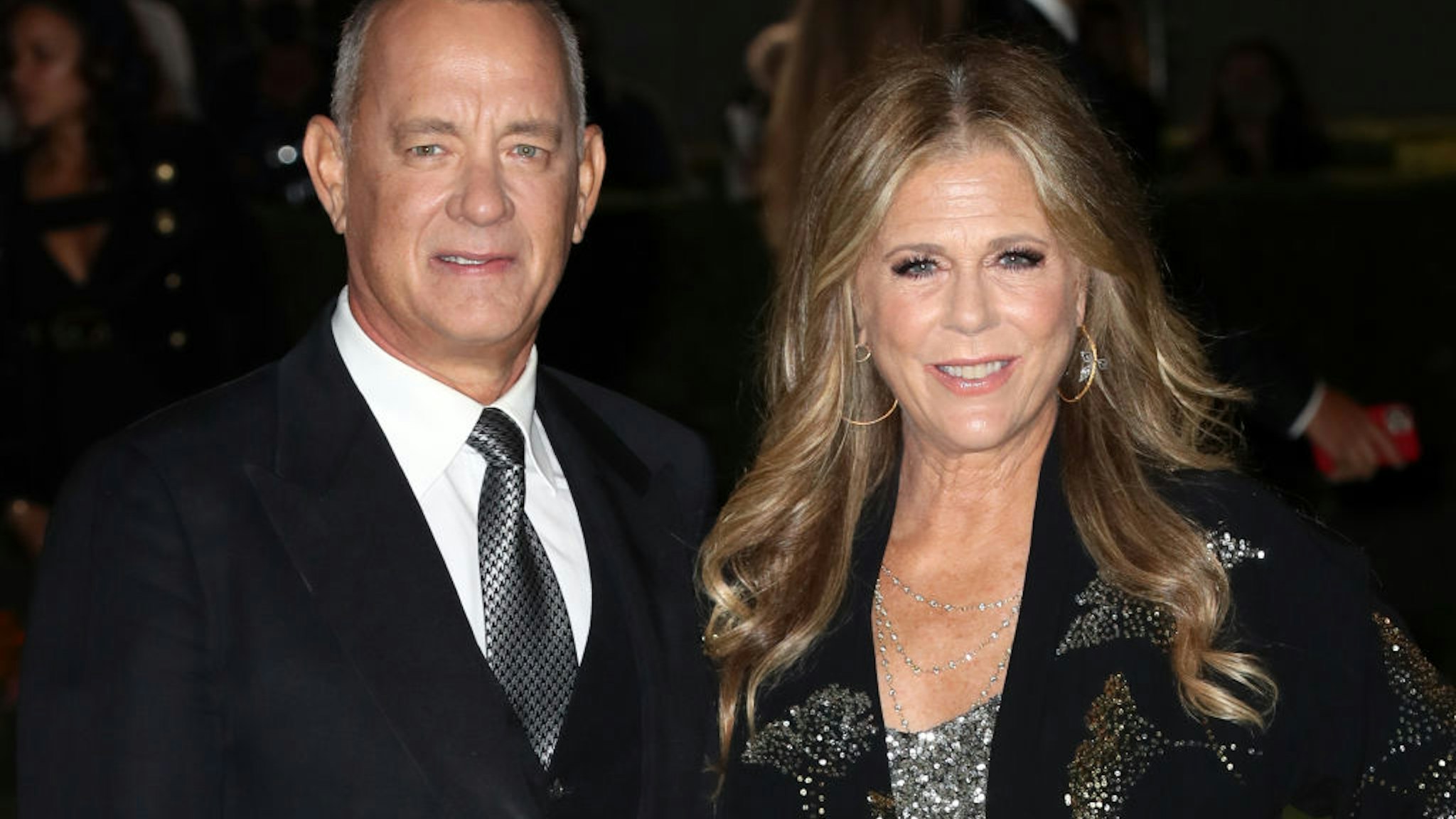 LOS ANGELES, CALIFORNIA - SEPTEMBER 25: Tom Hanks and Rita Wilson attend The Academy Museum of Motion Pictures Opening Gala at Academy Museum of Motion Pictures on September 25, 2021 in Los Angeles, California. (Photo by David Livingston/Getty Images for Fashion Media)