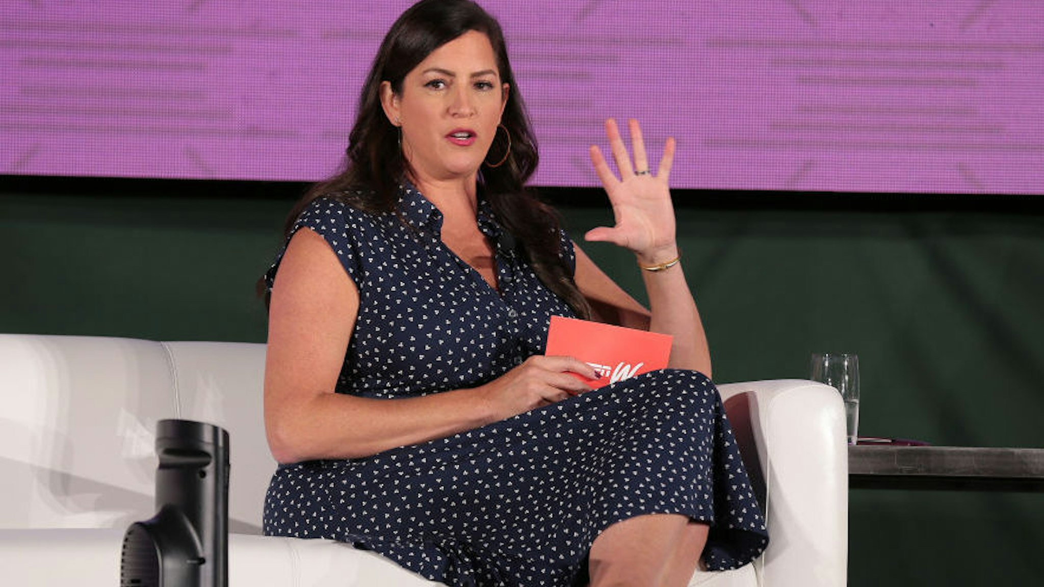 Sarah Spain attends The Annual espnW: Women + Sports Summit day 1 at The Lodge at Torrey Pines on October 18, 2021 in La Jolla, California.