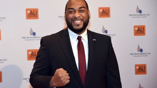 LOUISVILLE, KENTUCKY - NOVEMBER 12: Charles Booker attends the The Eighth Annual Muhammad Ali Humanitarian Awards at Muhammad Ali Center on November 12, 2021 in Louisville, Kentucky. (Photo by Stephen J. Cohen/Getty Images)