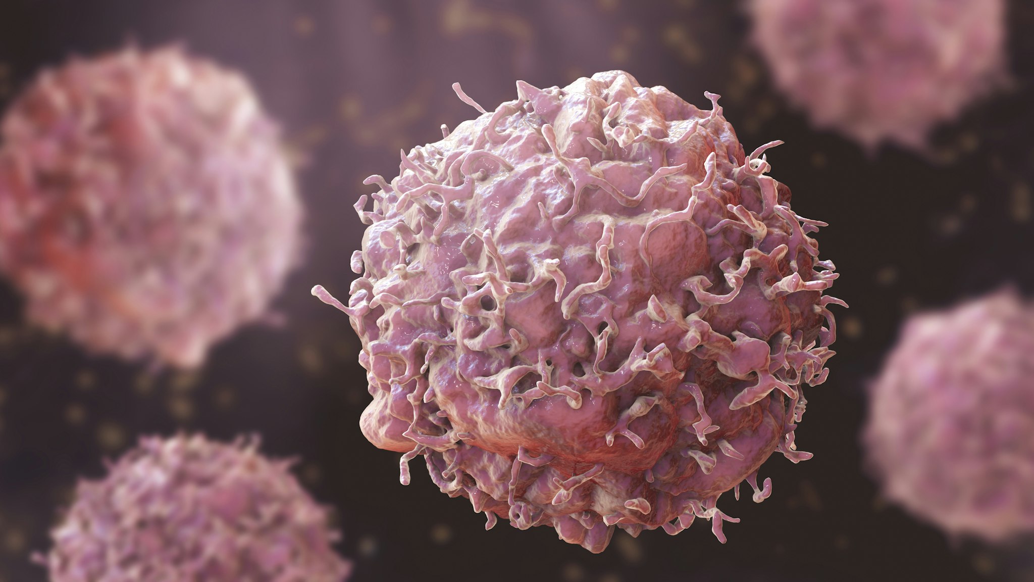Cancer cells, illustration.