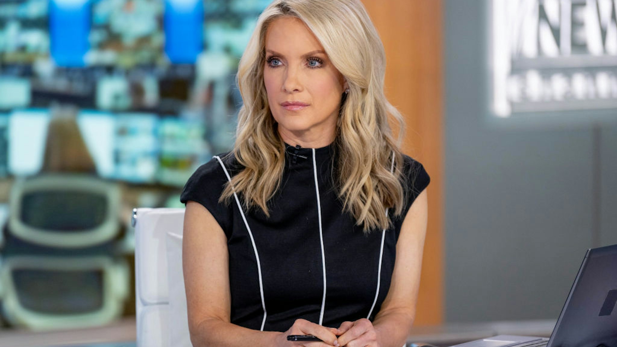 NEW YORK, NEW YORK - MAY 17: Host Dana Perino as former White House Press Secretary and Senior VP and Chief Communications Officer of United Airlines Josh Earnest visits "America's Newsroom" at Fox News Channel Studios on May 17, 2022 in New York City. (Photo by Roy Rochlin/Getty Images)
