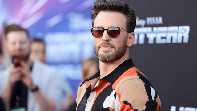 Chris Evans attends the World Premiere of Disney and Pixar's feature film "Lightyear" at El Capitan Theatre in Hollywood, California on June 08, 2022.
