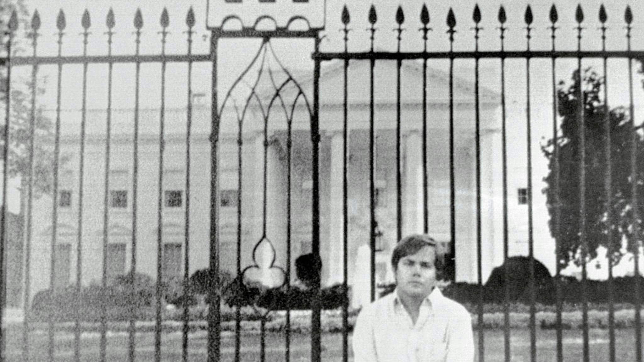 John Hinckley Jr. Posing in Front of White House