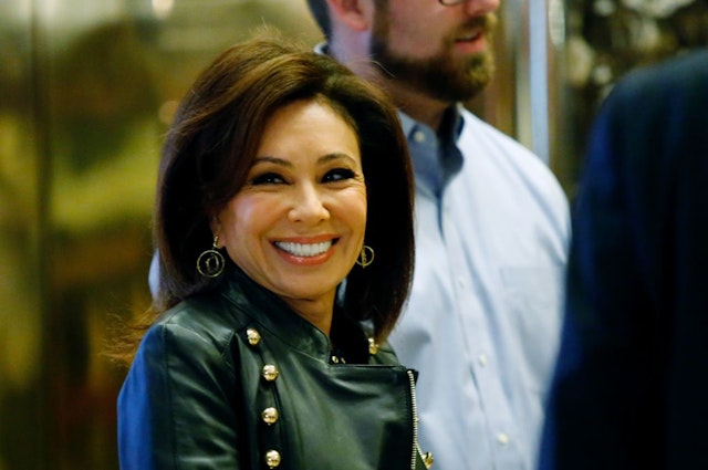 Jeanine Pirro, arrives at the Trump Tower for meetings with US President-elect Donald Trump, in New York on November 17, 2016. (Photo by Eduardo Munoz Alvarez / AFP) (Photo by EDUARDO MUNOZ ALVAREZ/AFP via Getty Images)