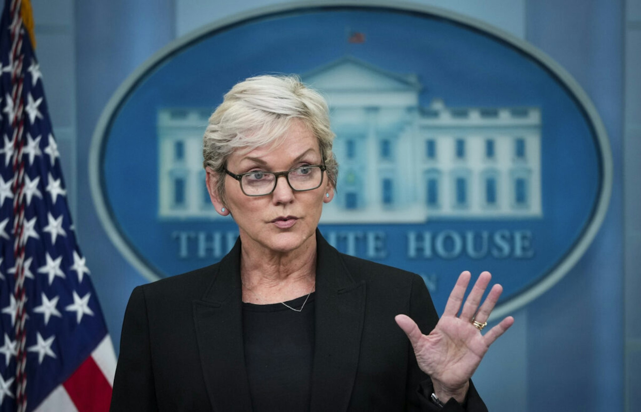 U.S. Secretary of Energy Jennifer Granholm speaks during the daily press briefing at the White House on June 22, 2022 in Washington, DC.