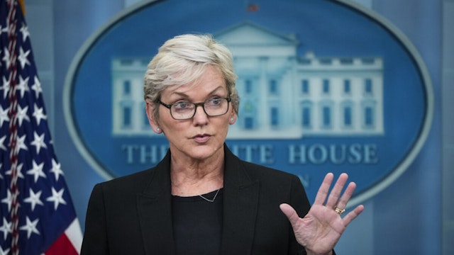 U.S. Secretary of Energy Jennifer Granholm speaks during the daily press briefing at the White House on June 22, 2022 in Washington, DC.