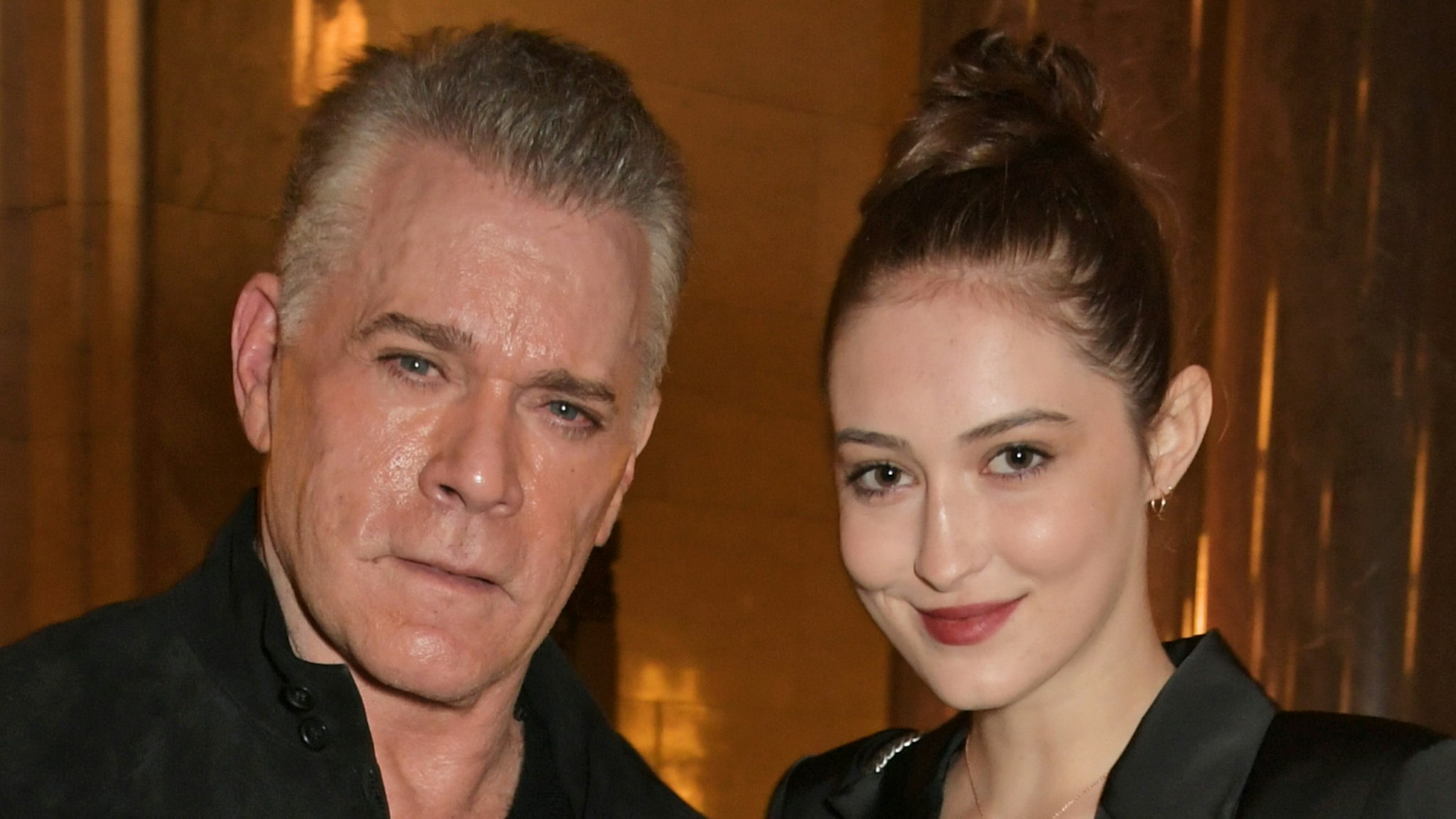 Ray Liotta and Karsen Liotta attend The Academy Of Motion Pictures Arts And Sciences 2019 New Members Party during the 63rd BFI London Film Festival at The Freemasons Hall on October 5, 2019 in London, England.