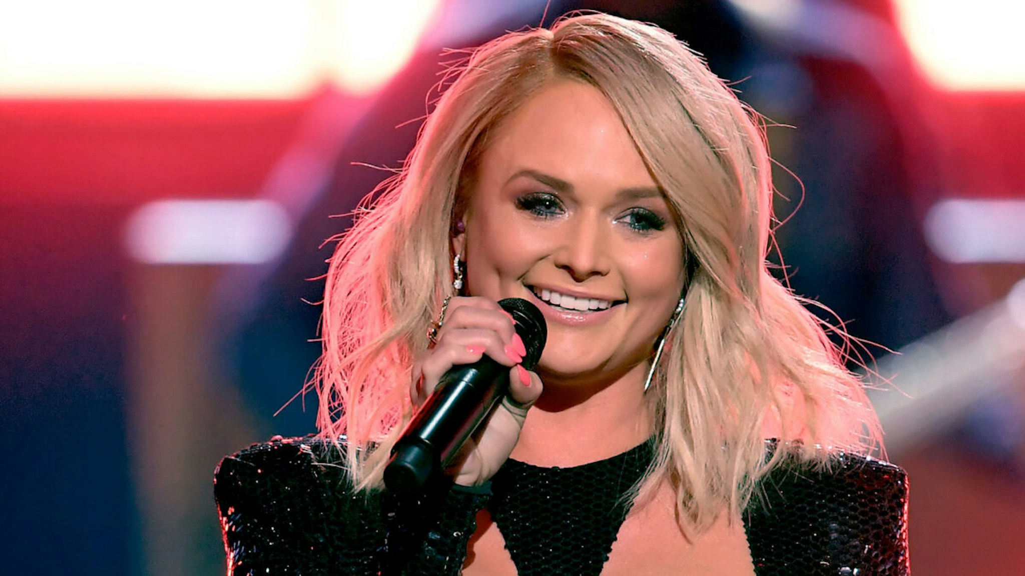 Miranda Lambert performs onstage during the 54th Academy Of Country Music Awards at MGM Grand Garden Arena on April 07, 2019 in Las Vegas, Nevada.