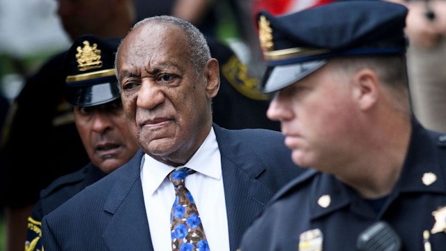 US actor Bill Cosby arrives at court on September 24, 2018 in Norristown, Pennsylvania to face sentencing for sexual assault.