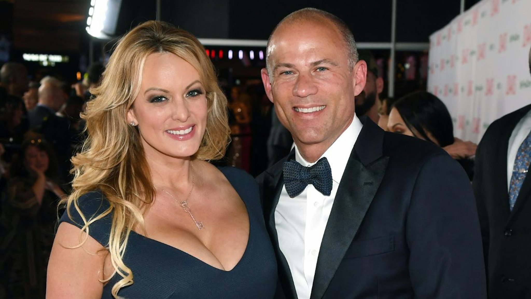 Adult film actress/director Stormy Daniels (L) and attorney Michael Avenatti attend the 2019 Adult Video News Awards at The Joint inside the Hard Rock Hotel & Casino on January 26, 2019 in Las Vegas, Nevada.