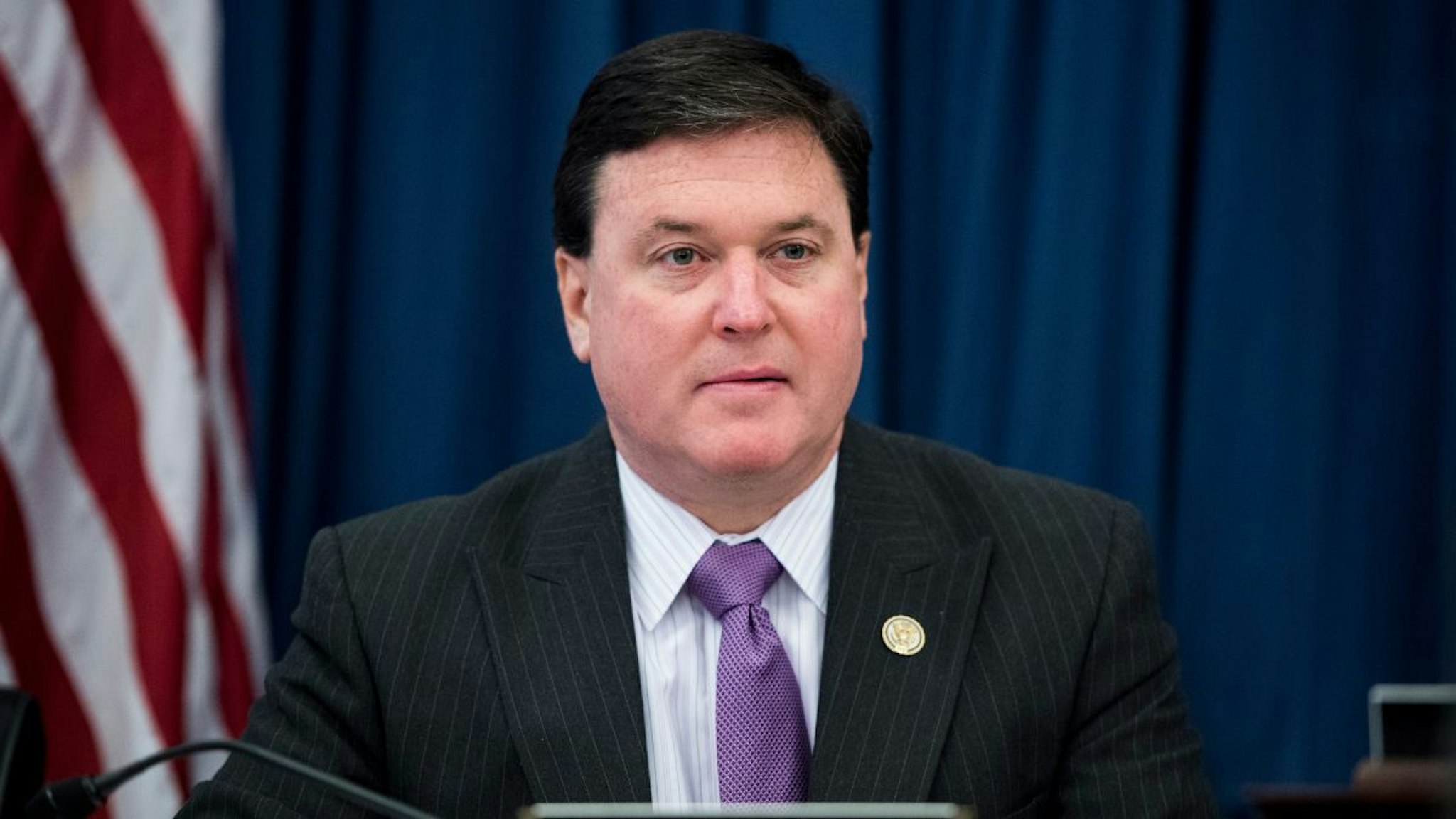 Rep. Todd Rokita, R-Ind., takes his seat for the House Budget Committee hearing on "The Congressional Budget Office's (CBO) Budget and Economic Outlook" on Tuesday, Jan. 27, 2015.