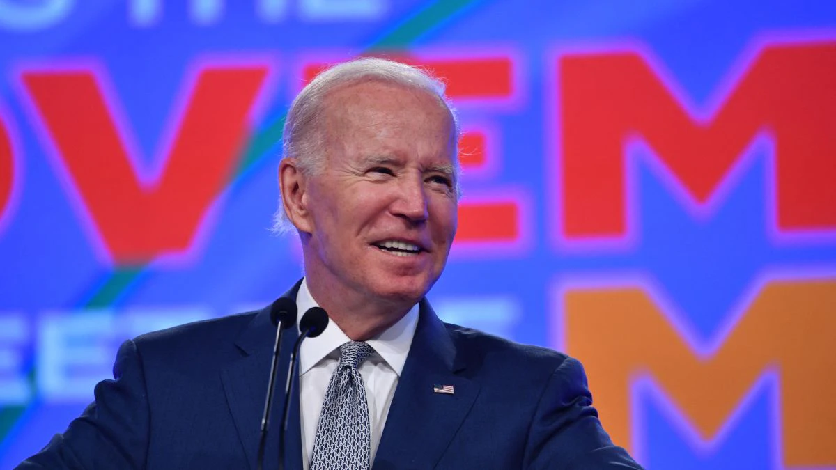 US President Joe Biden speaks at the 29th AFL-CIO Quadrennial Constitutional Convention at the Pennsylvania Convention Center in Philadelphia on June 14, 2022.