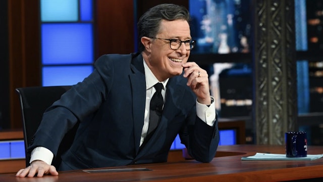 NEW YORK - FEBRUARY 28: The Late Show with Stephen Colbert during Monday's February 28, 2022 show.