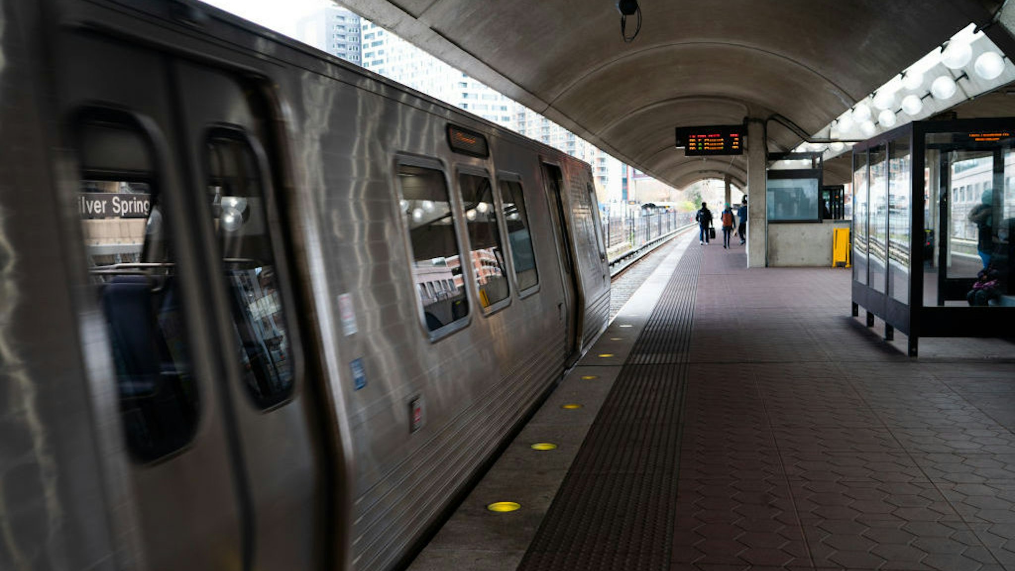 SILVER SPRING, MD - DECEMBER 1: The Silver Spring Red Line Metrorail station in Silver Spring, MD is pictured on December 1, 2020. Metro announced budget cuts amid the coronavirus pandemic. They are proposing a severe reduction in service and up to 19 train stations closing. (Photo by Sarah L. Voisin/The Washington Post)